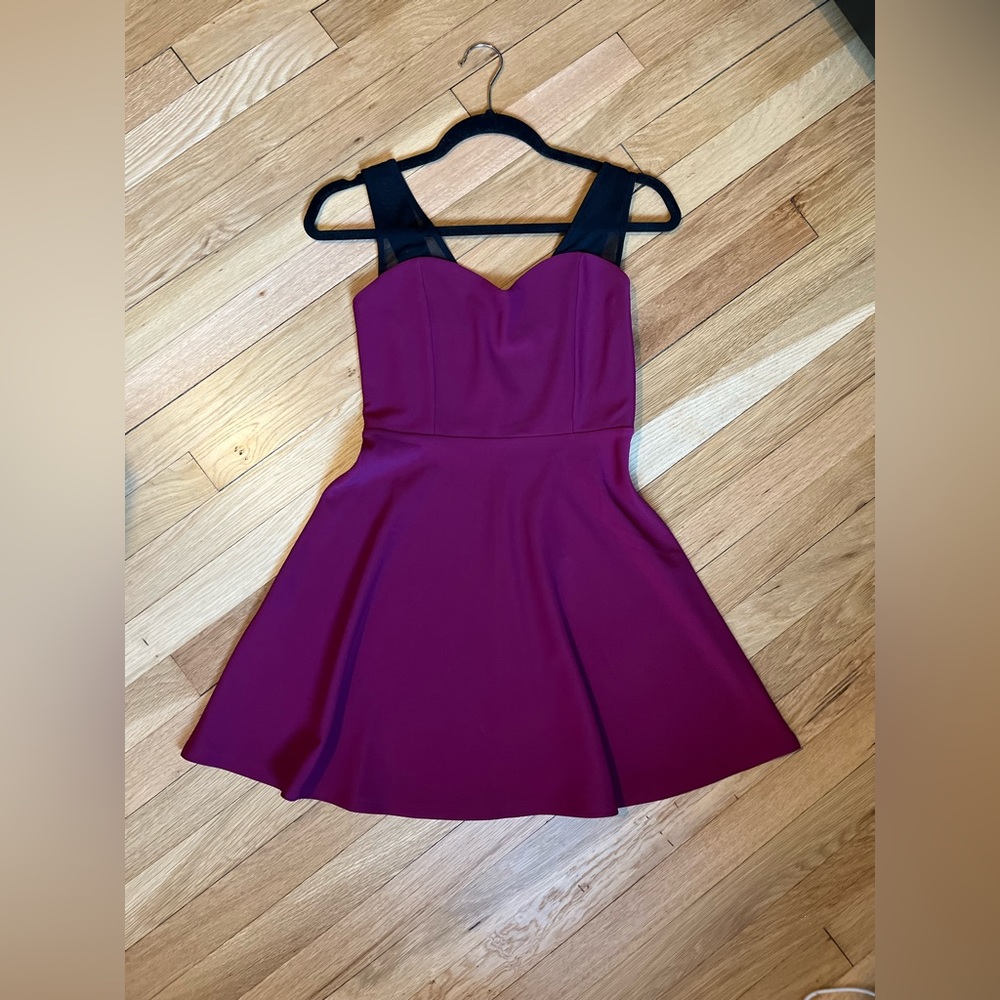 Maroon skater dress